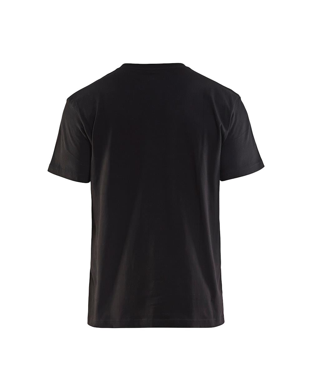 Blaklader black/cornflower blue men's cotton short-sleeve work T-shirt #3379