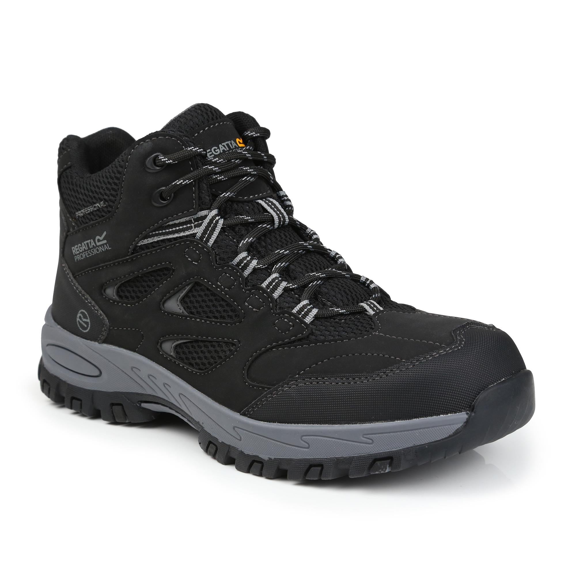 Regatta Mudstone S1P black/granite Vegan steel toe-cap/midsole safety boot