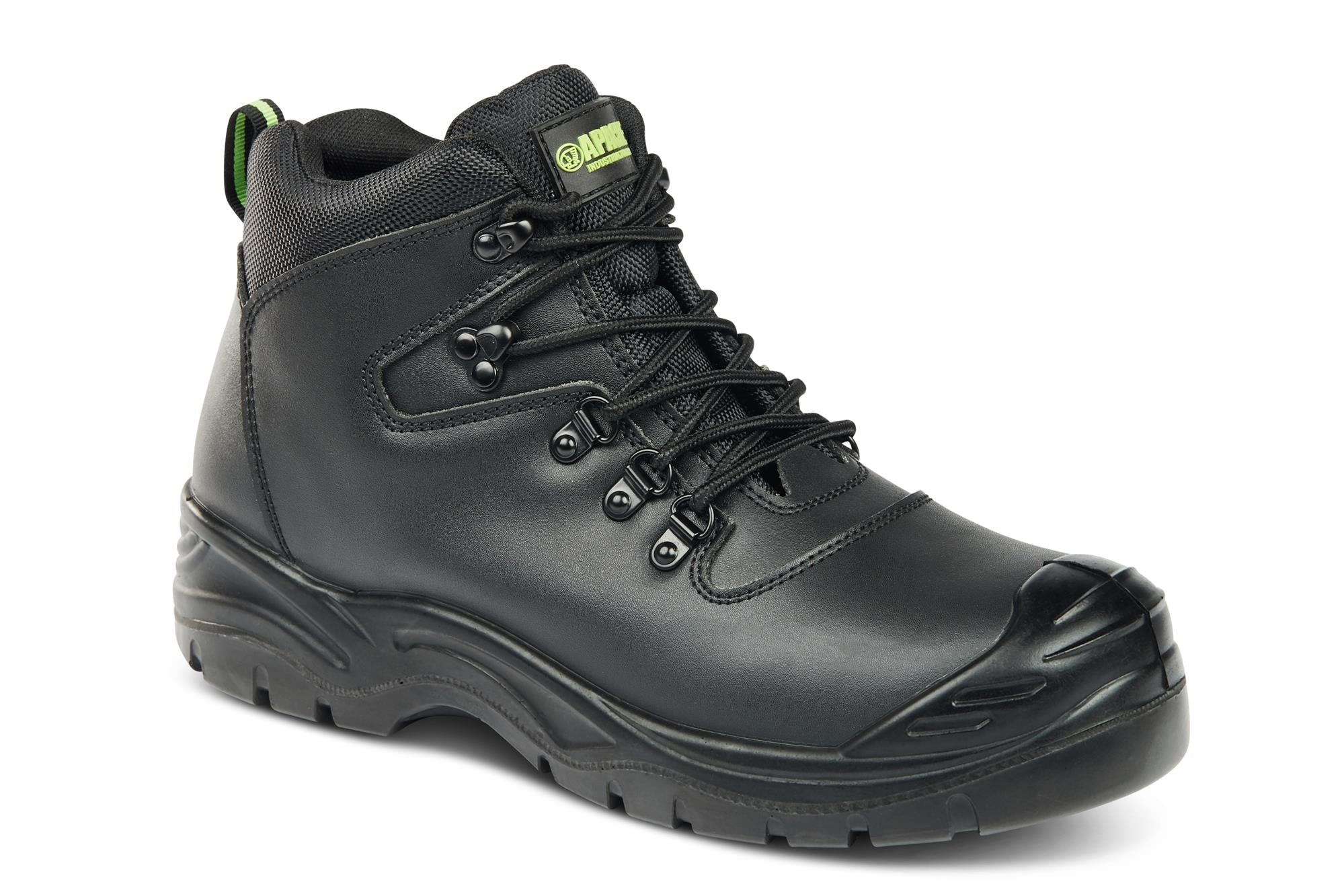 Apache Jupiter S1P black steel toe/midsole scuff cap work safety boots