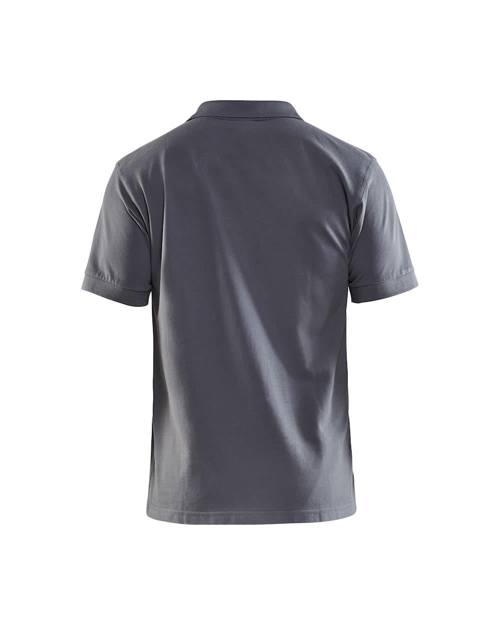 Blaklader grey men's cotton pique work polo-shirt #3305