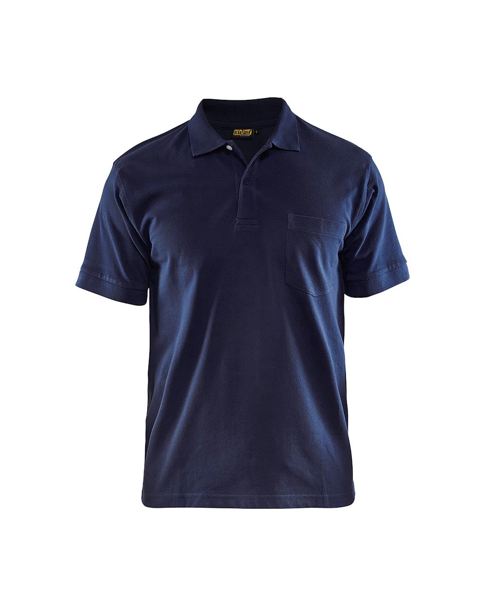 Blaklader navy men's cotton pique work polo-shirt #3305