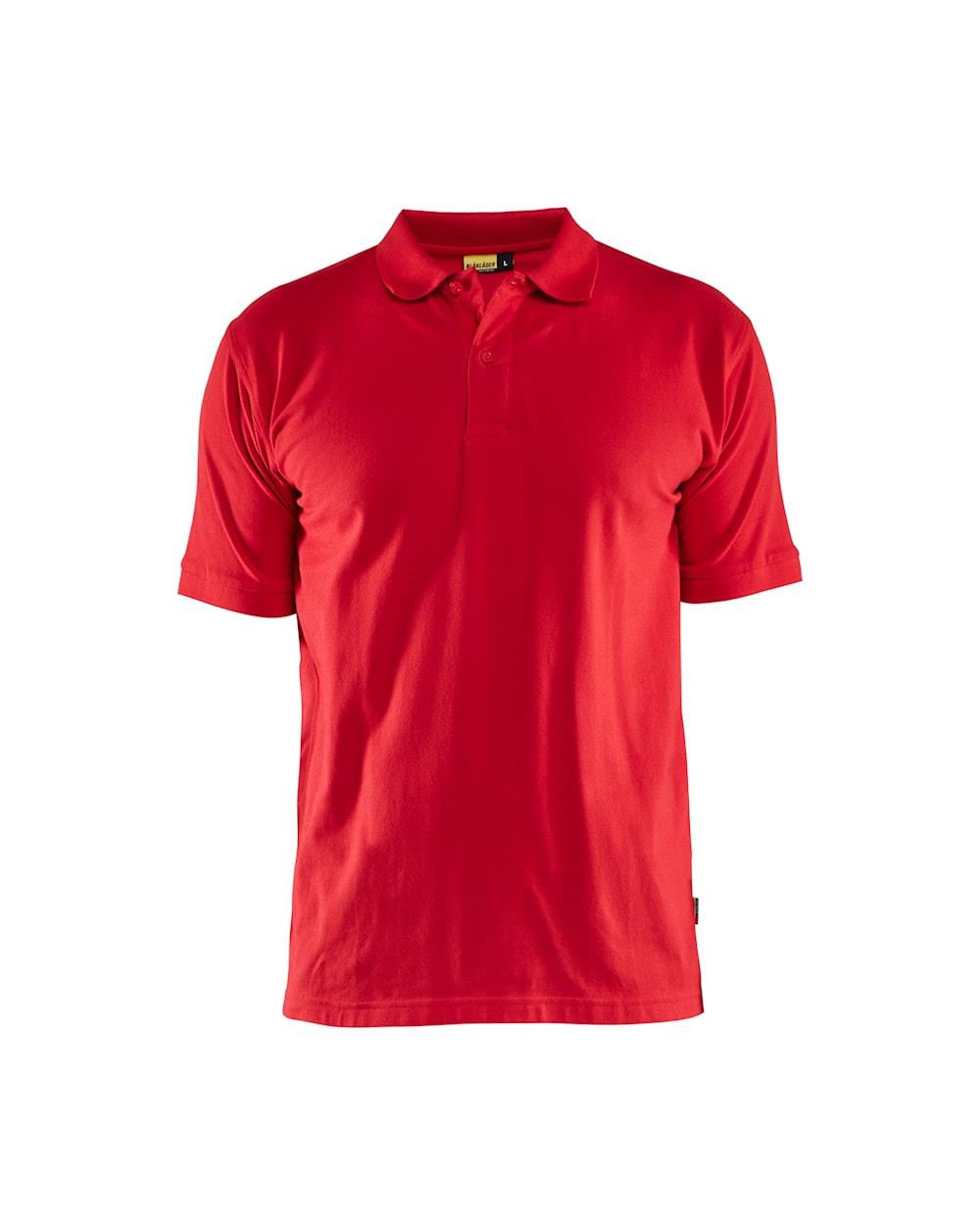 Blaklader red men's cotton pique work polo-shirt #3435