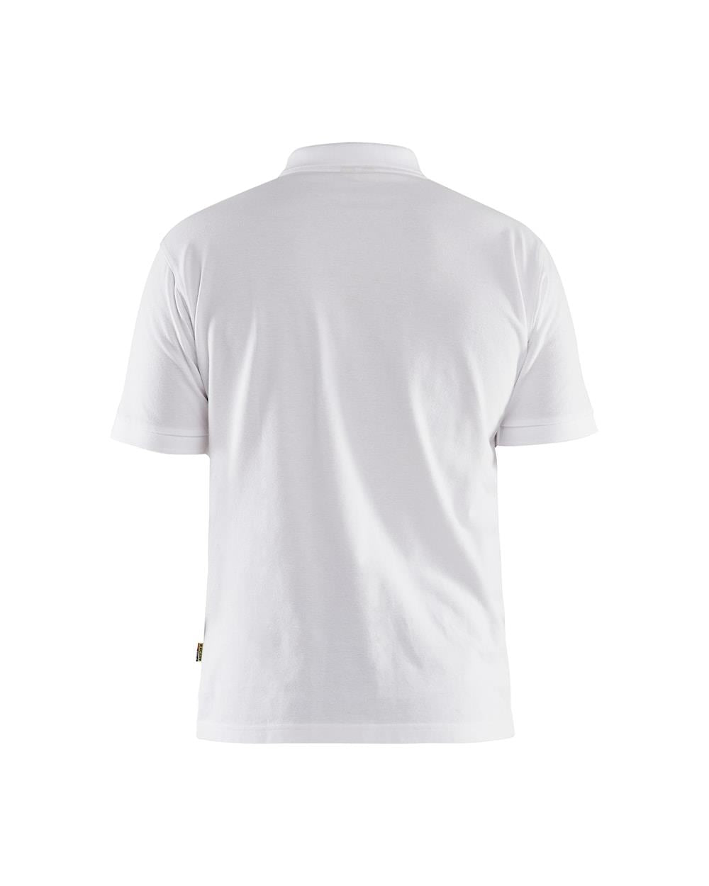 Blaklader white men's cotton pique work polo-shirt #3435