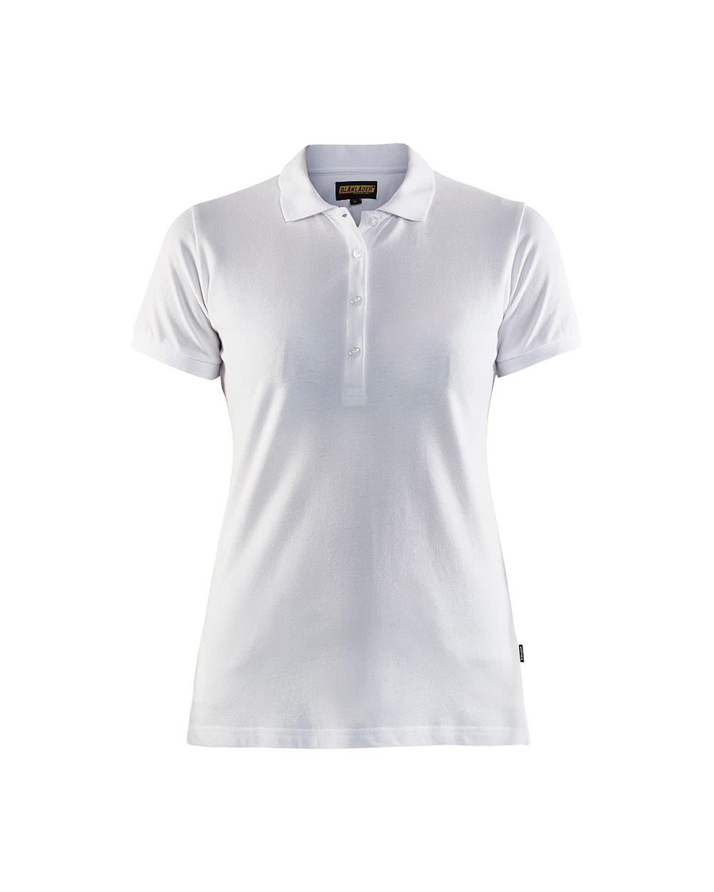 Blaklader white women's cotton pique work polo-shirt #3307