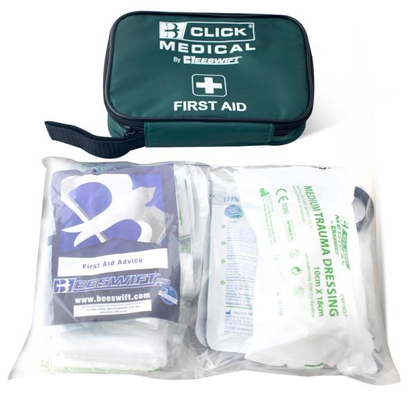 Click travel first aid kit for up to 8 people (complies to BS8599-1/2)