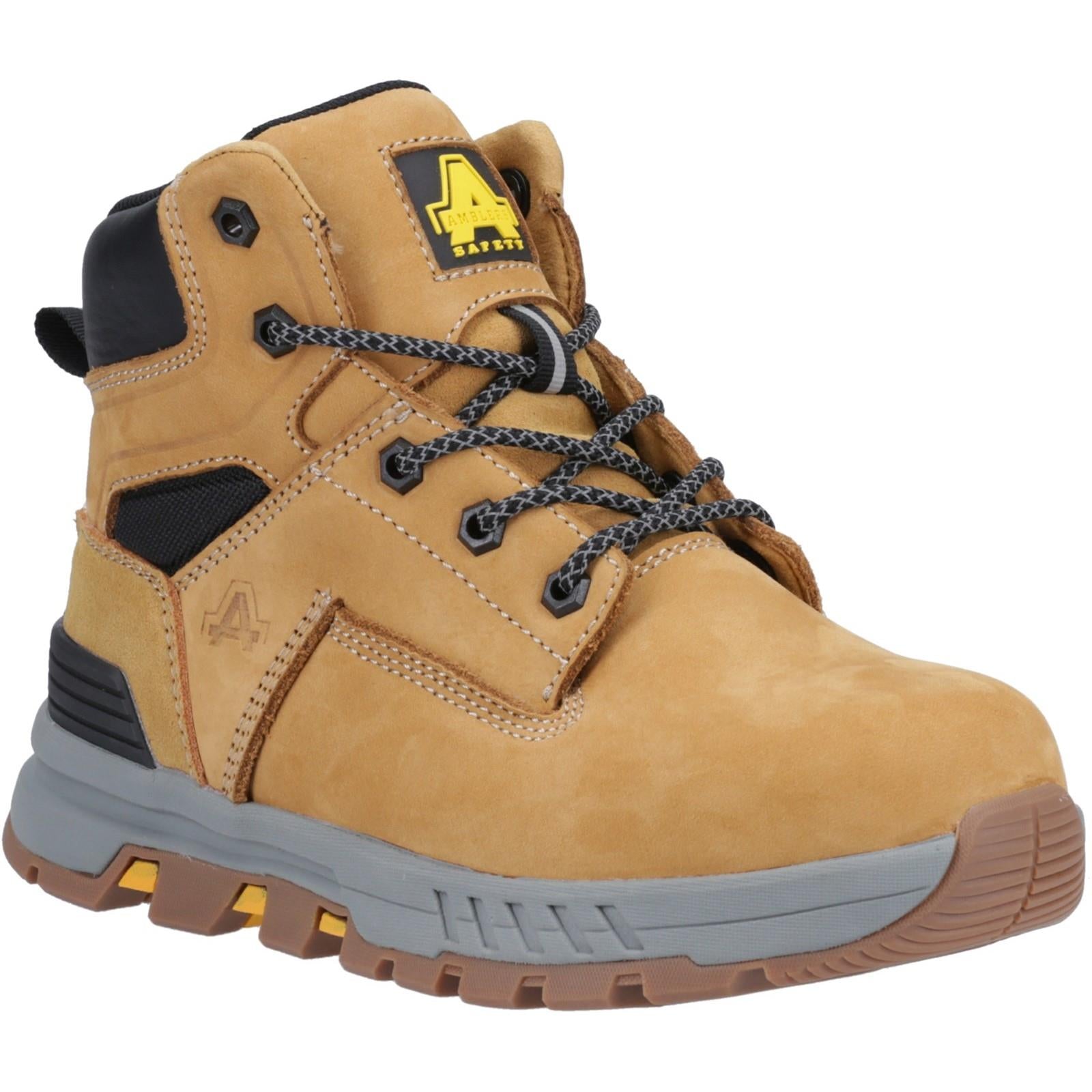 Amblers Elena S3 ladies honey steel toe water resistant work safety boots #AS613