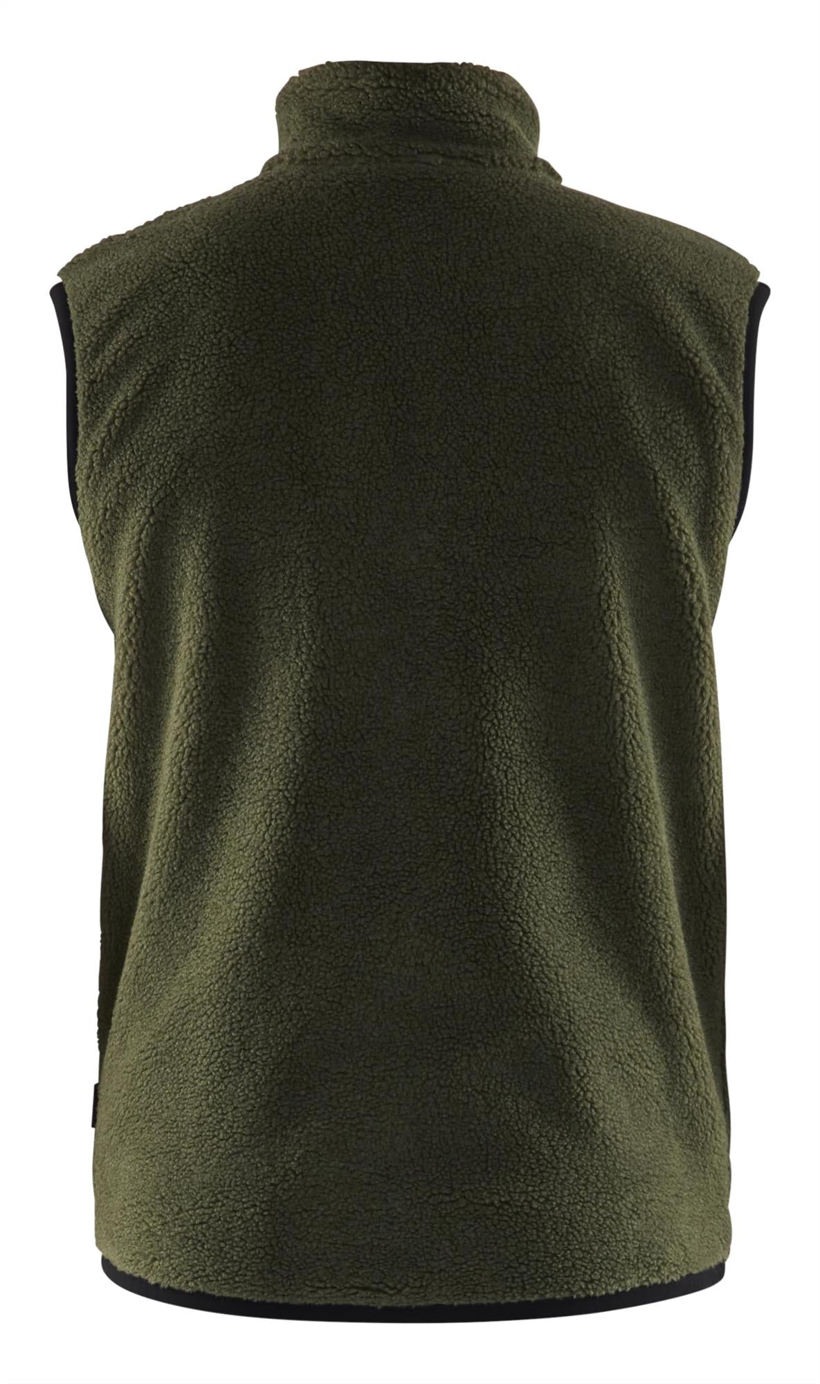 Blaklader green polyester warm-pile bodywarmer gilet #3820