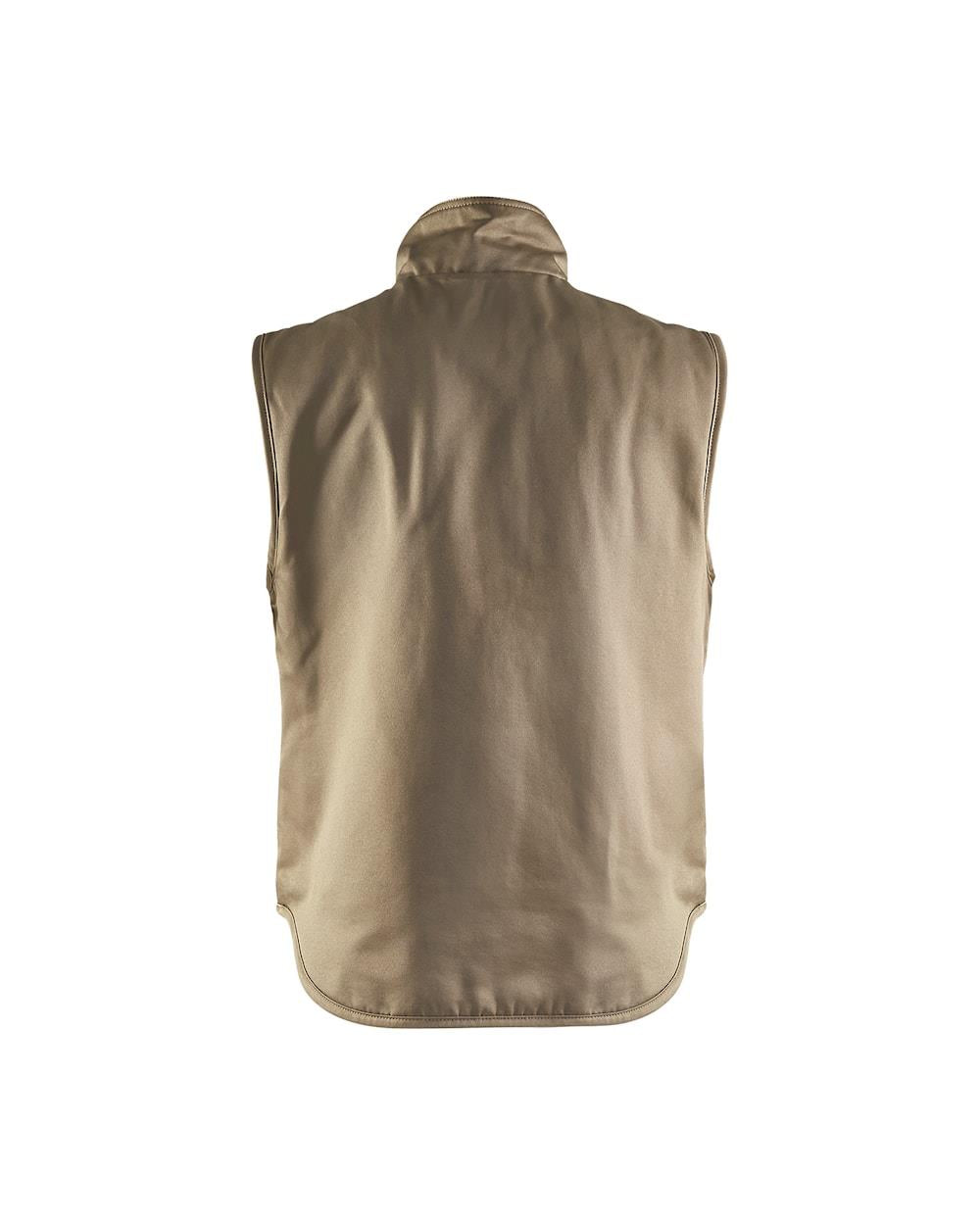 Blaklader khaki polycotton fleece-lined water-resistant bodywarmer gilet #3801