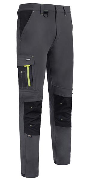 FLEX Workwear grey/black four way stretch multi-pocket work trouser