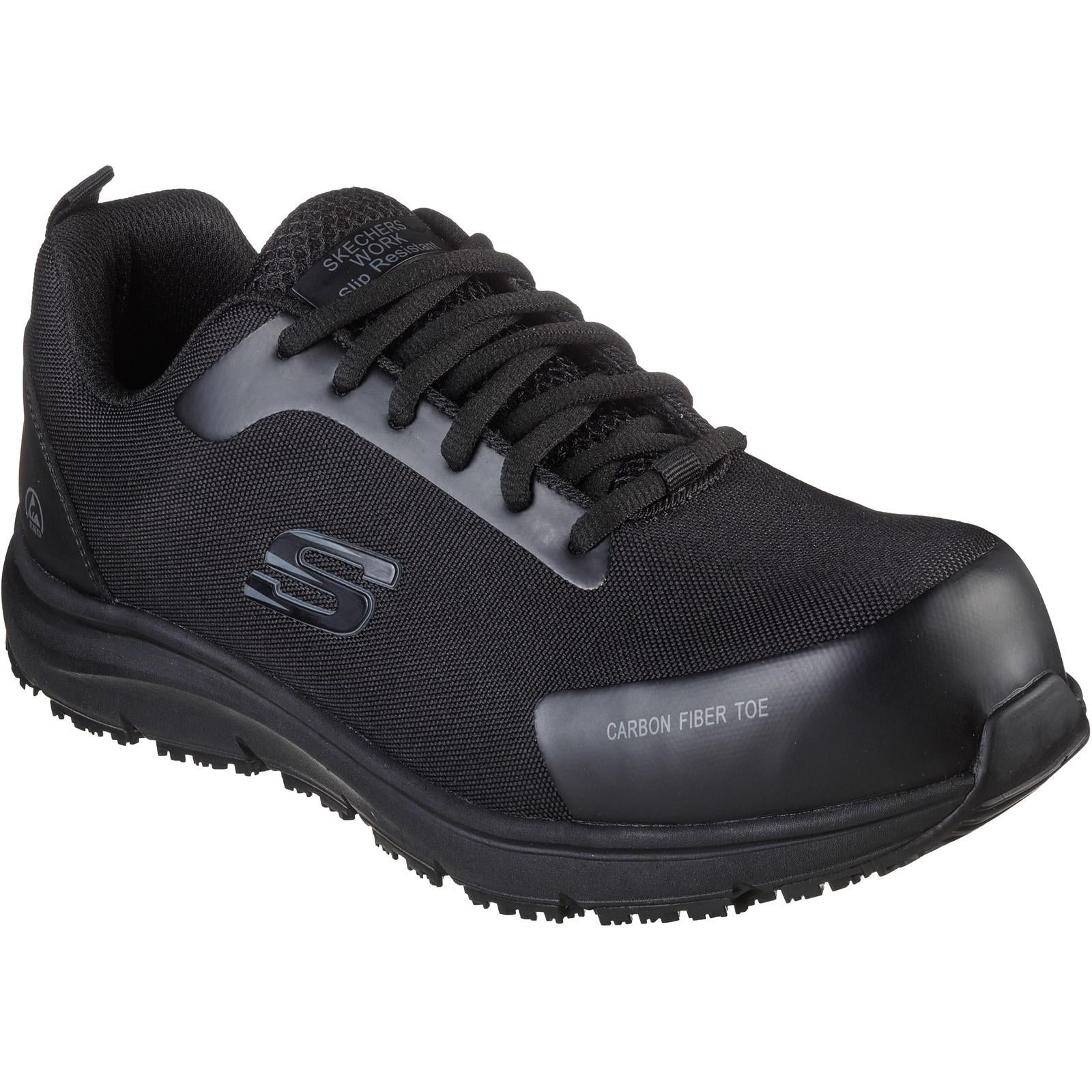 Skechers Ulmus S3 black composite toe/midsole work safety trainers shoes