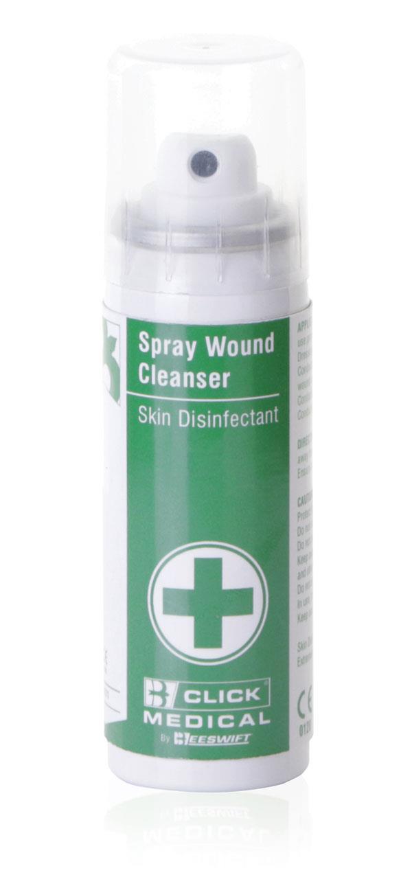 Click Medical skin/wound cleaner alcohol based spray 70ml aerosol
