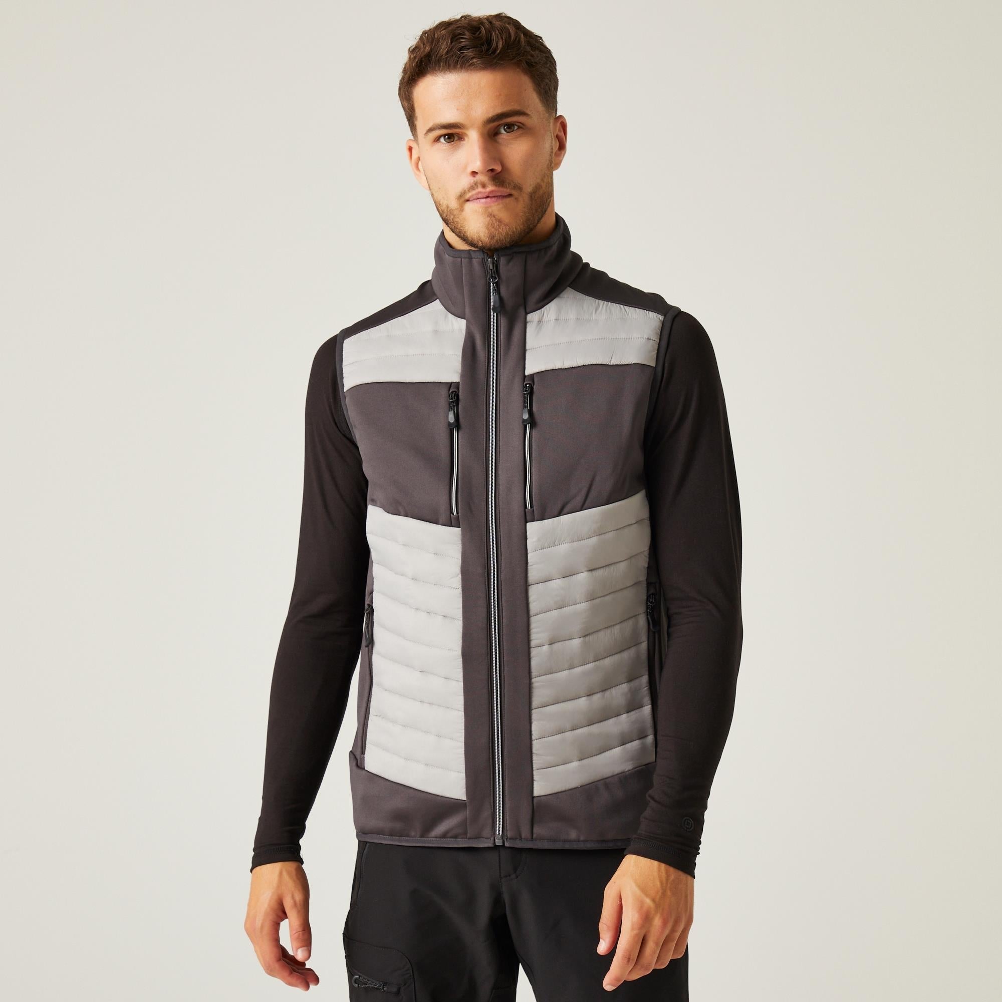 Regatta E-Volve mineral grey/ash unisex stretch insulated bodywarmer #TRA905