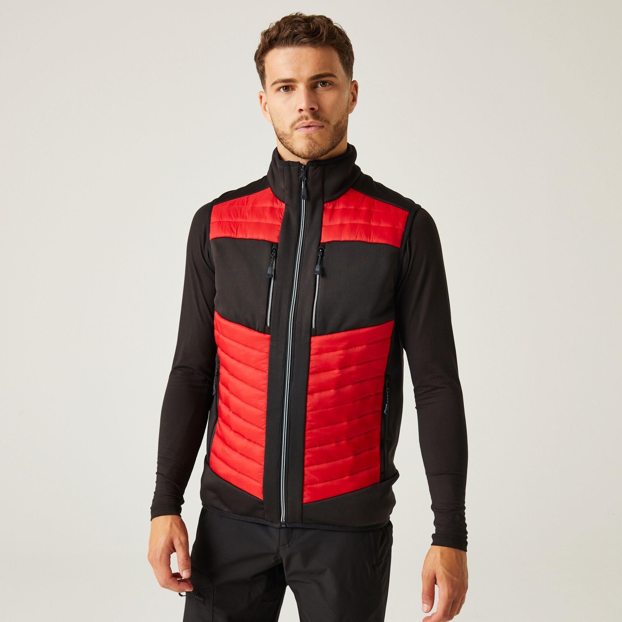 Regatta E-Volve red/black unisex stretch insulated bodywarmer #TRA905