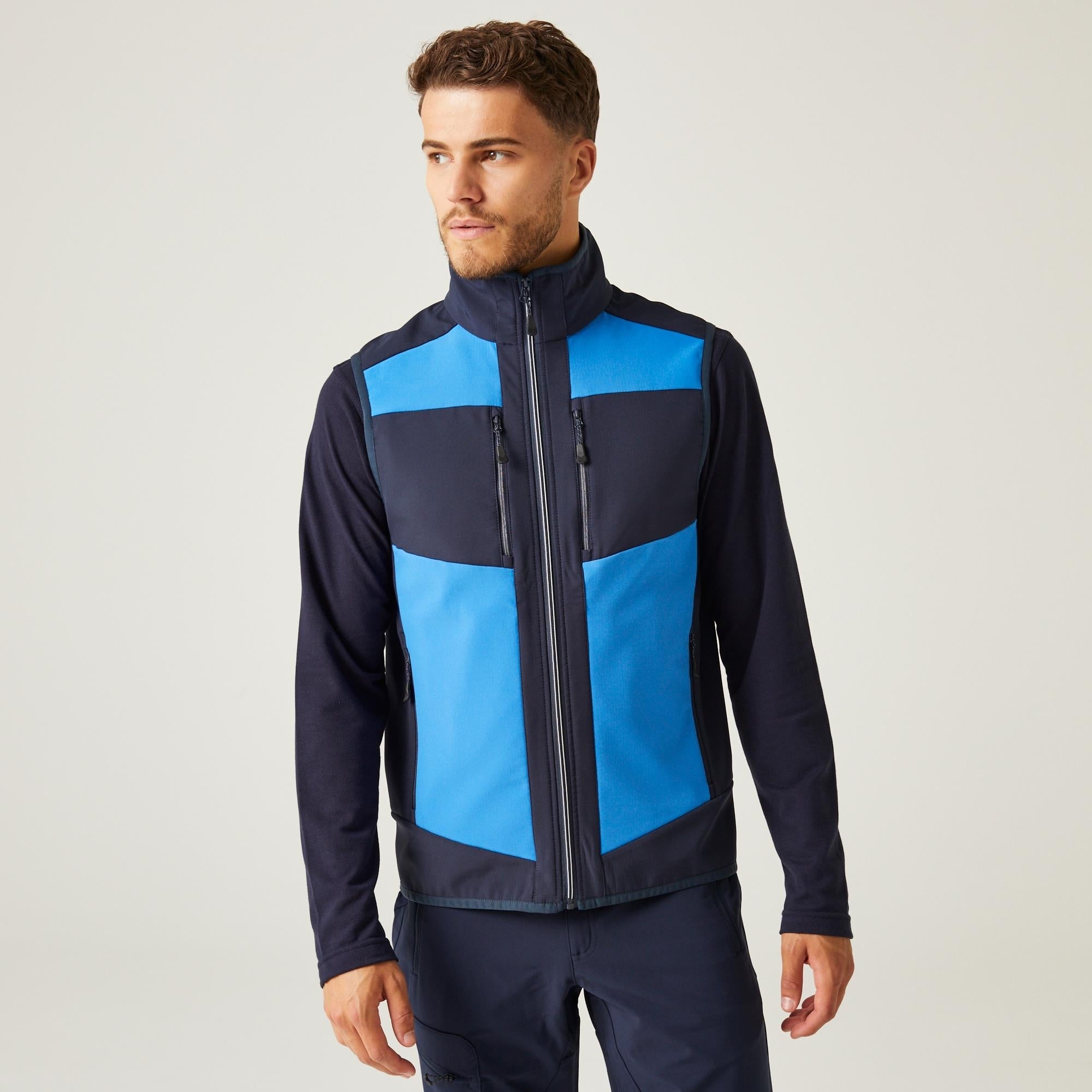 Regatta E-Volve strong blue/navy unisex soft-shell warm bodywarmer #TRA907