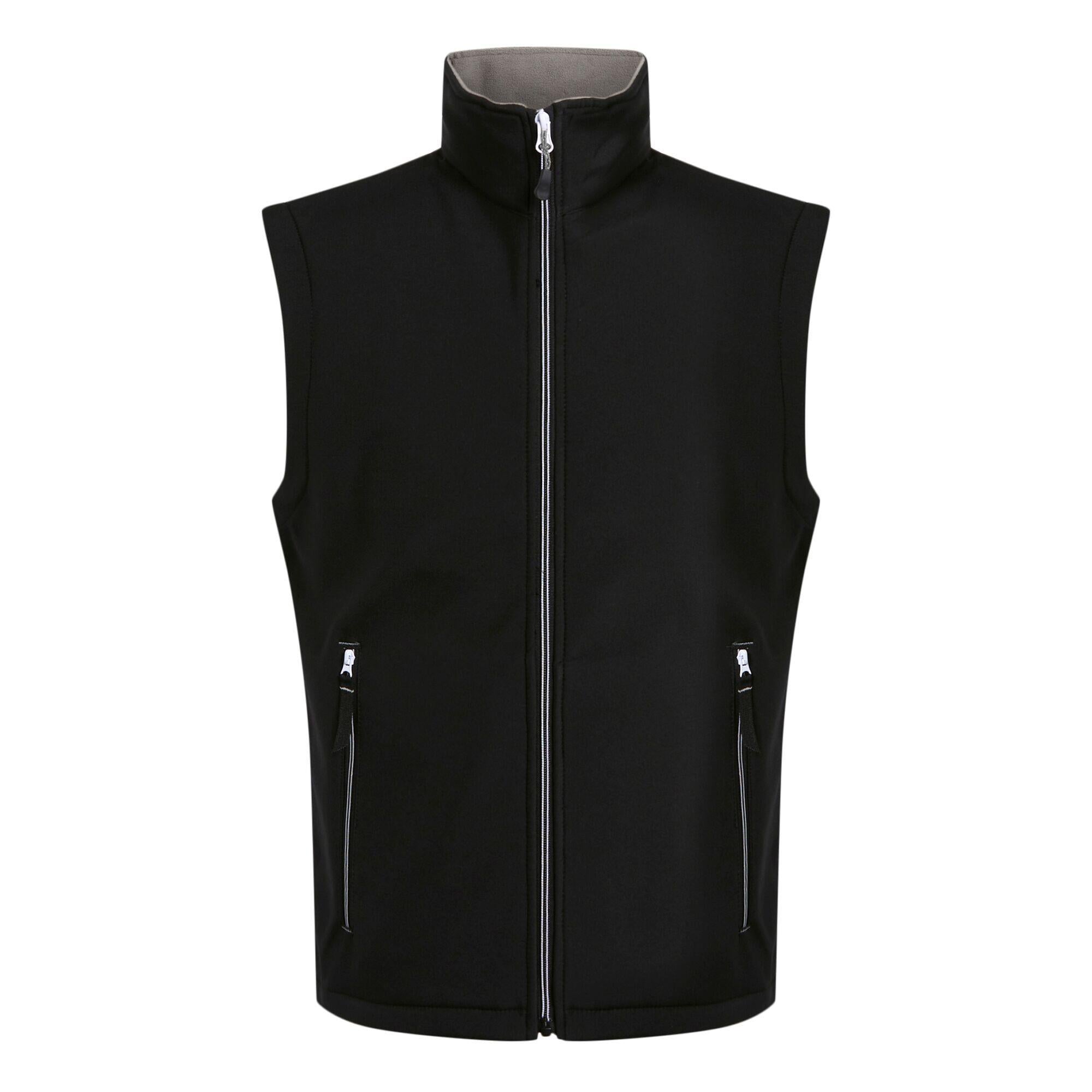 Regatta Ascender black/mineral grey men's soft-shell insulated bodywarmer #TRA925