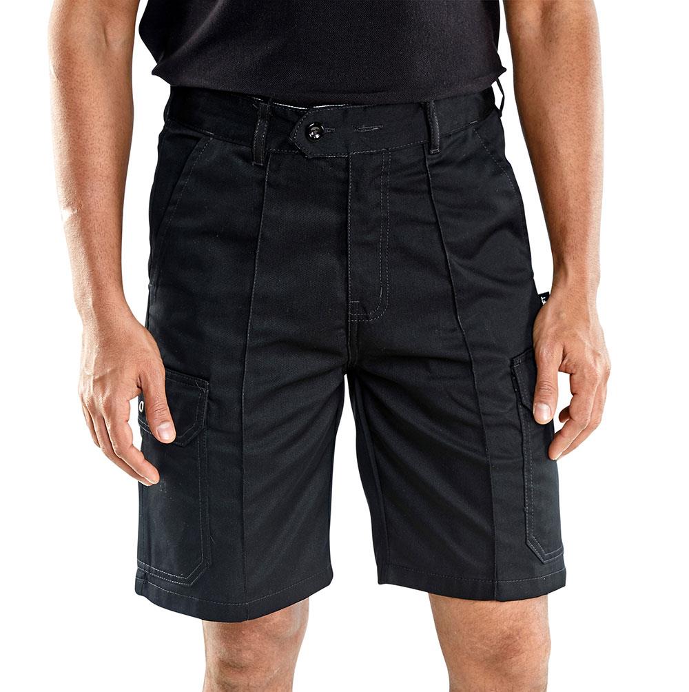 Click navy cotton cargo multi-pocket work short