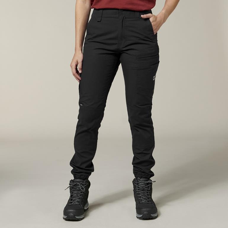 Hard Yakka Raptor women's recycled cotton-mix cuffed ankle work trouser