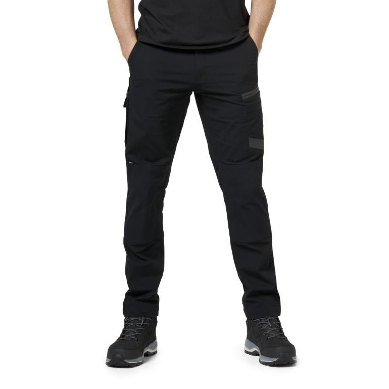 Hard Yakka Raptor Active black men's recycled cotton-mix work trouser