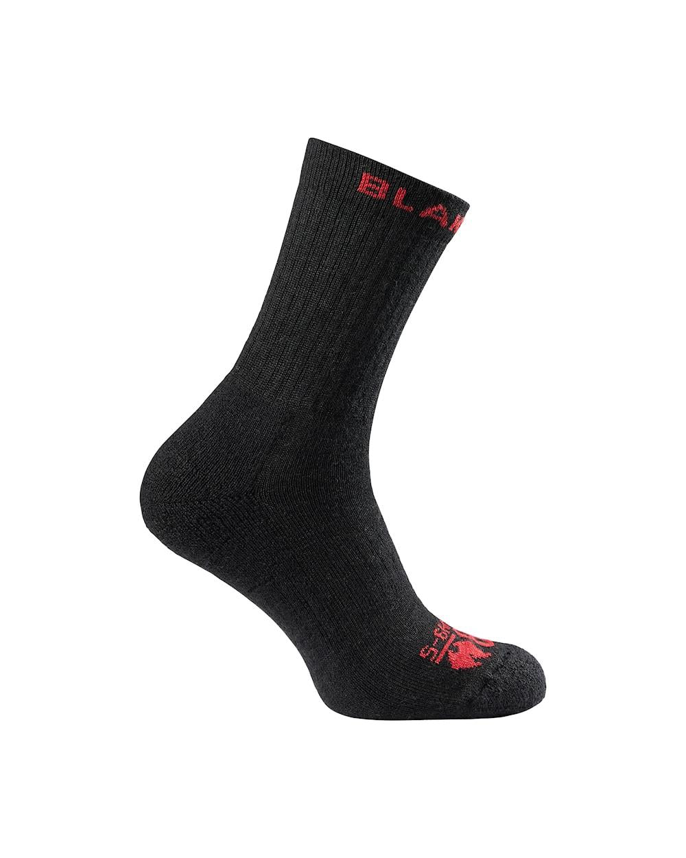 Blaklader black wool-blend unisex flame-retardant anti-static socks (pair) #2504