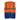 Regatta orange/blue unisex hi-vis polyester waistcoat #TRS199