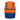 Regatta orange/blue unisex hi-vis polyester waistcoat #TRS199