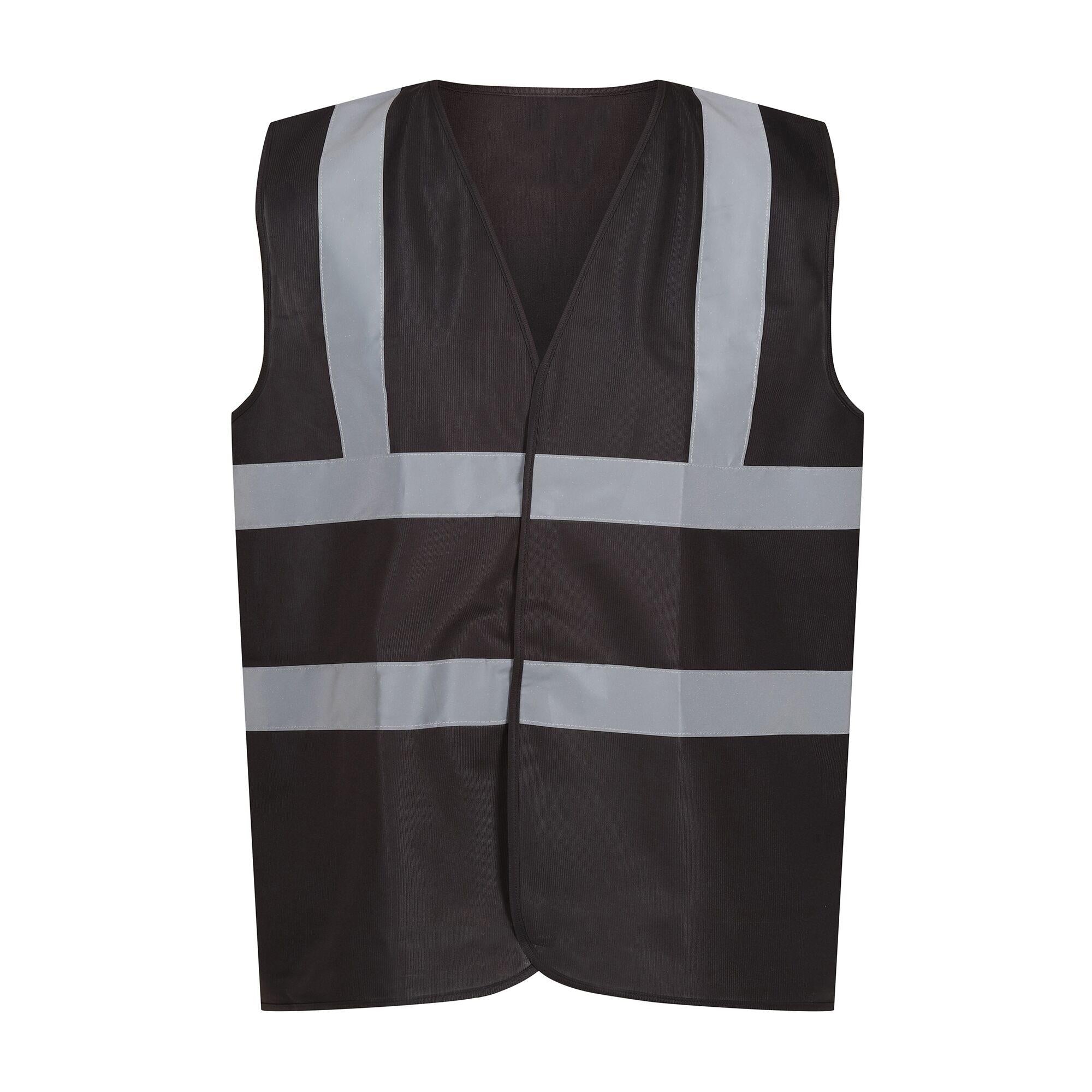 Regatta Pro Identity black reflective unisex waistcoat - not EN471 #TRS198