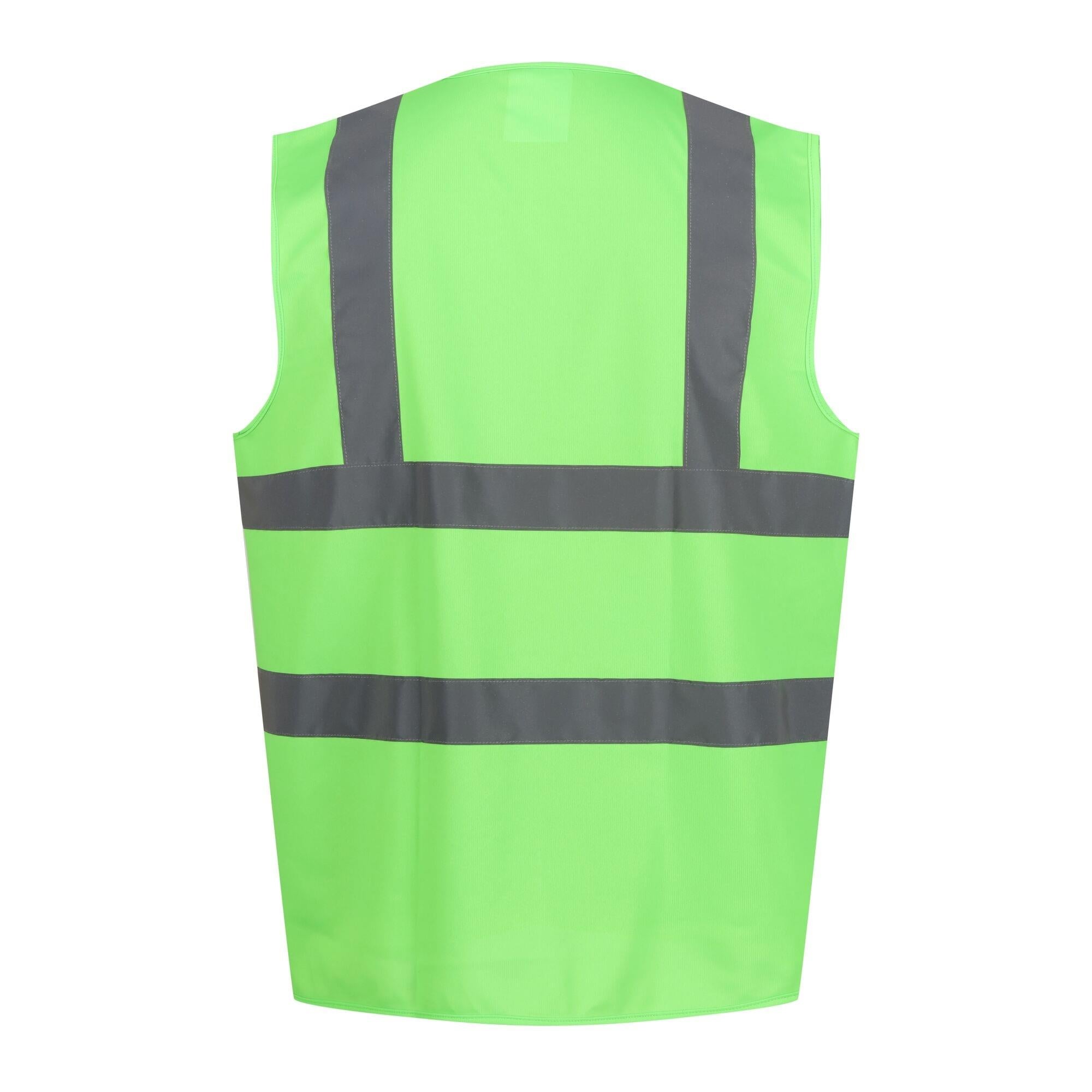 Regatta Pro Identity lime green reflective unisex waistcoat - not EN471 #TRS198