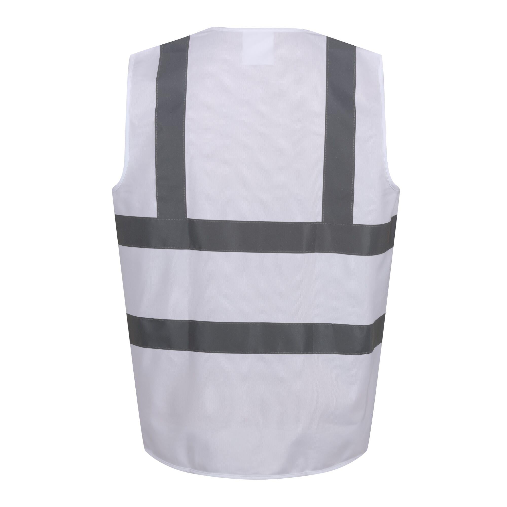 Regatta Pro Identity white reflective unisex waistcoat - not EN471 #TRS198