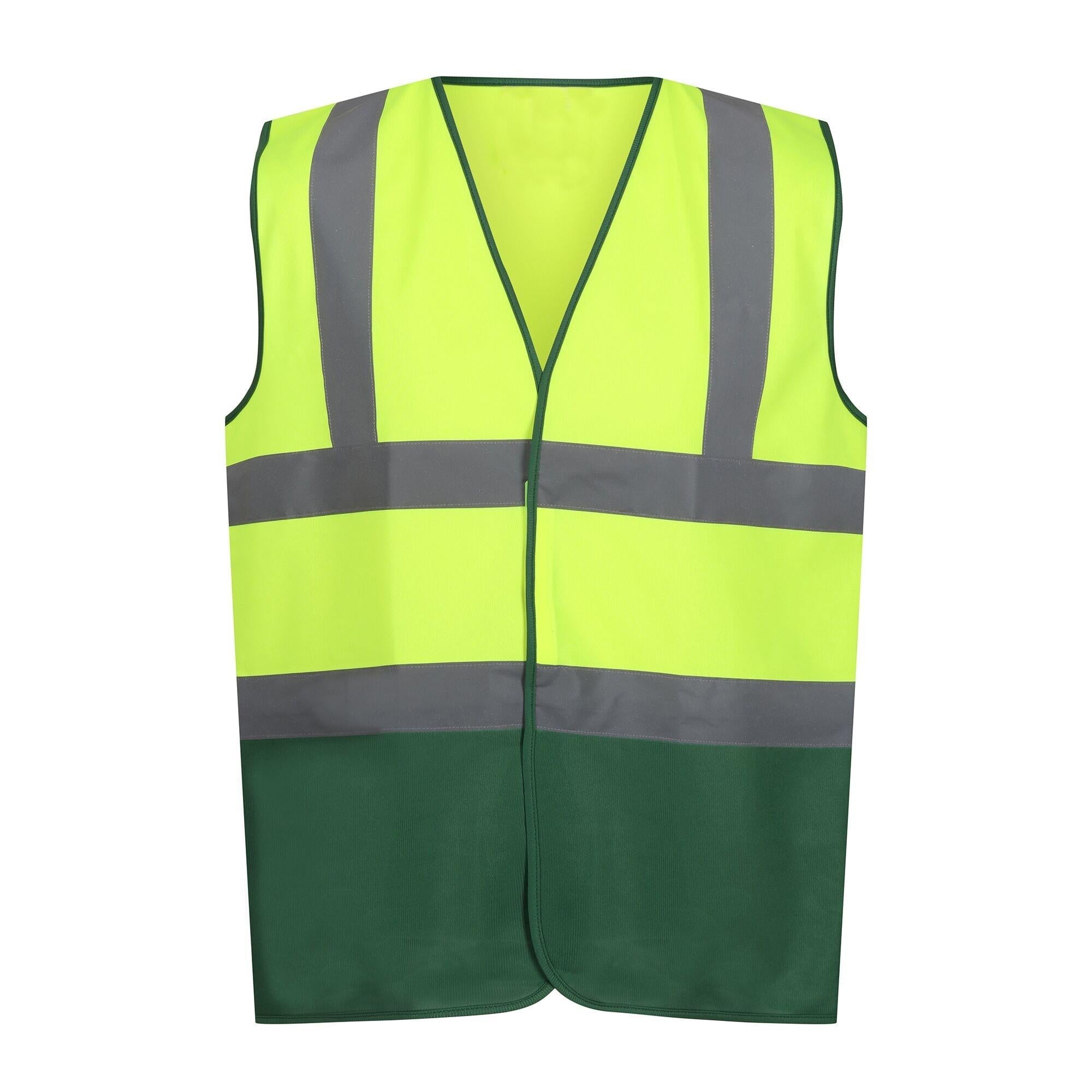 Regatta yellow/green unisex hi-vis polyester waistcoat #TRS199