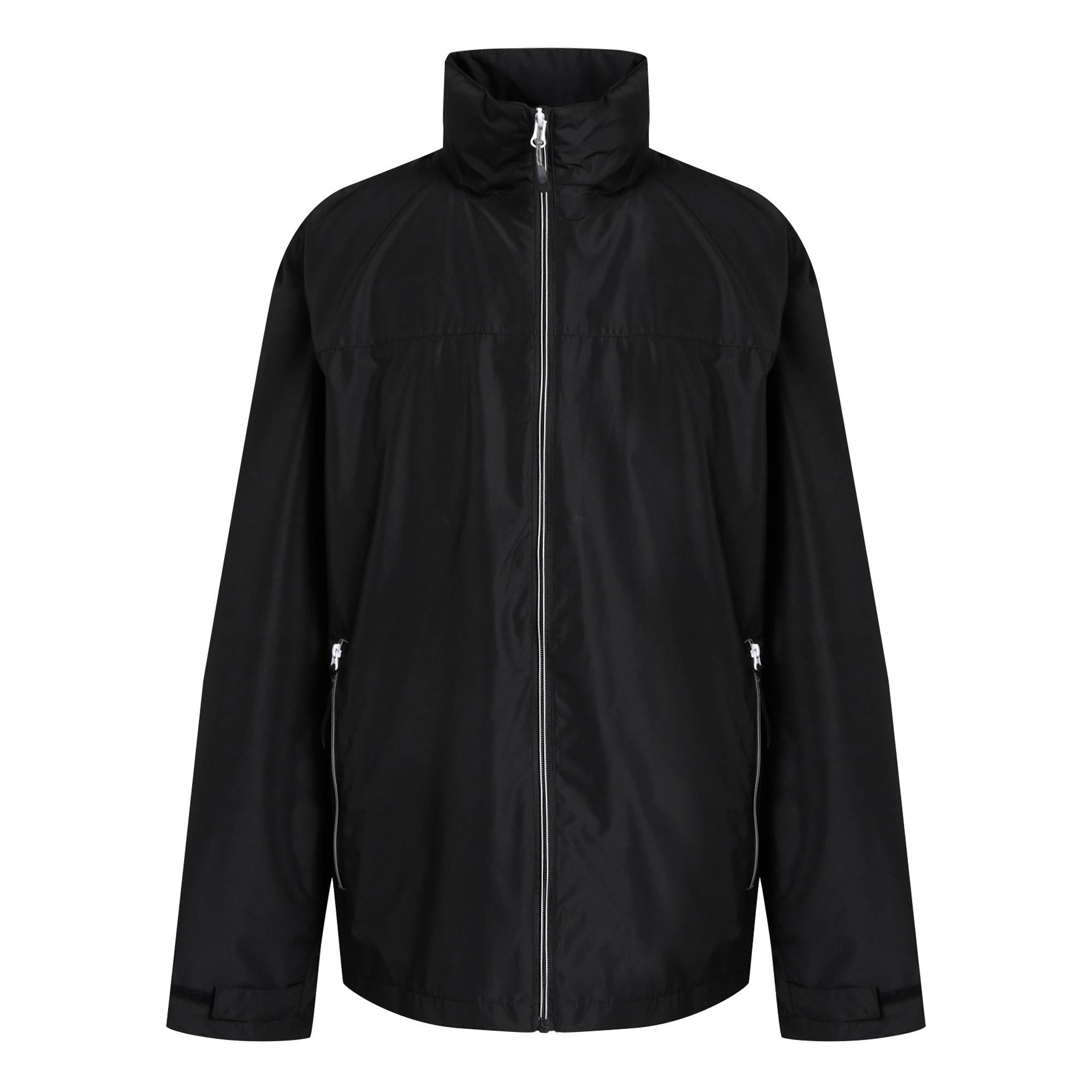 Regatta Ascender black/mineral grey men's waterproof shell jacket #TRW532