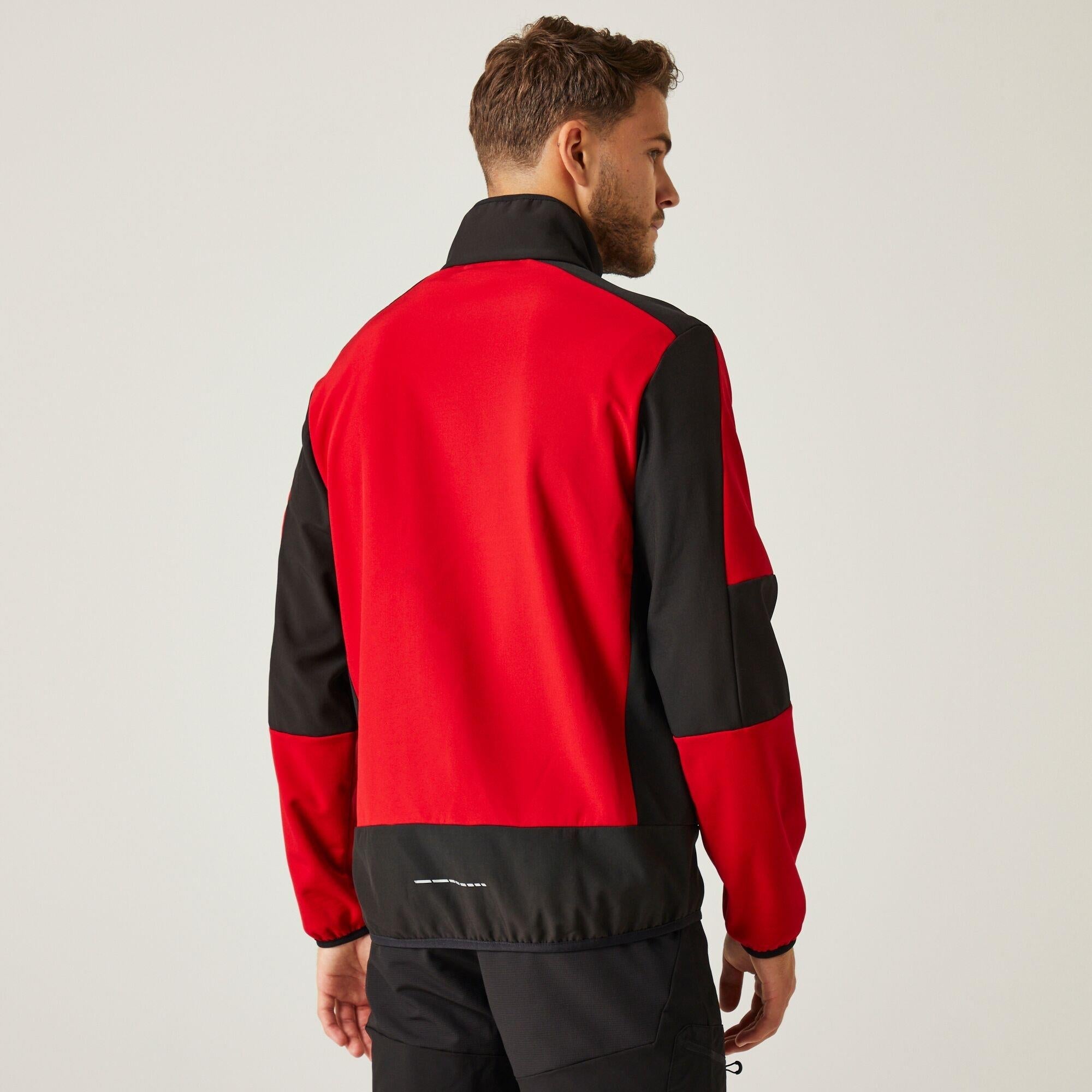 Regatta E-Volve red/black unisex warm-backed softshell jacket #TRA753