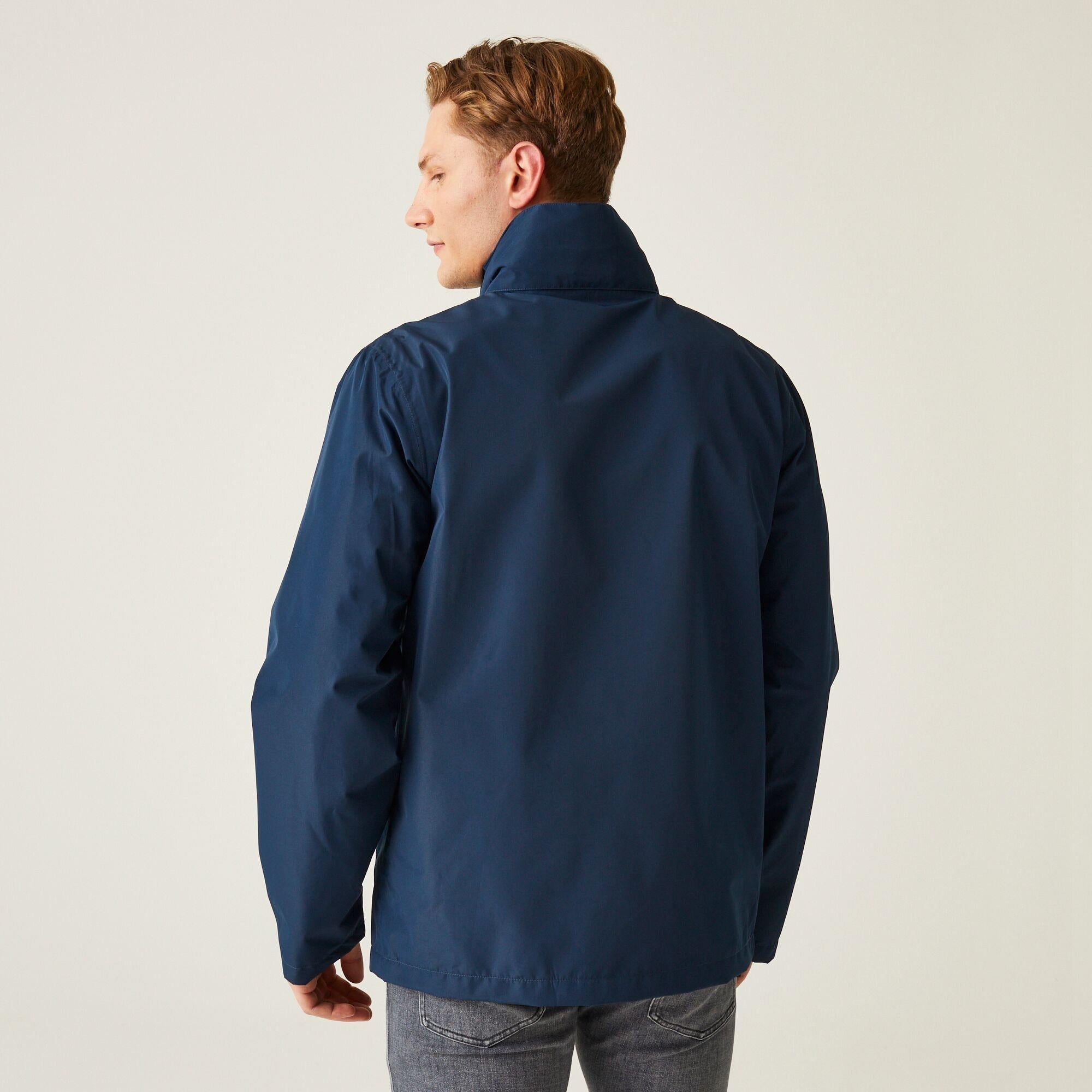 Regatta Ascender navy/red men's waterproof shell jacket #TRW532