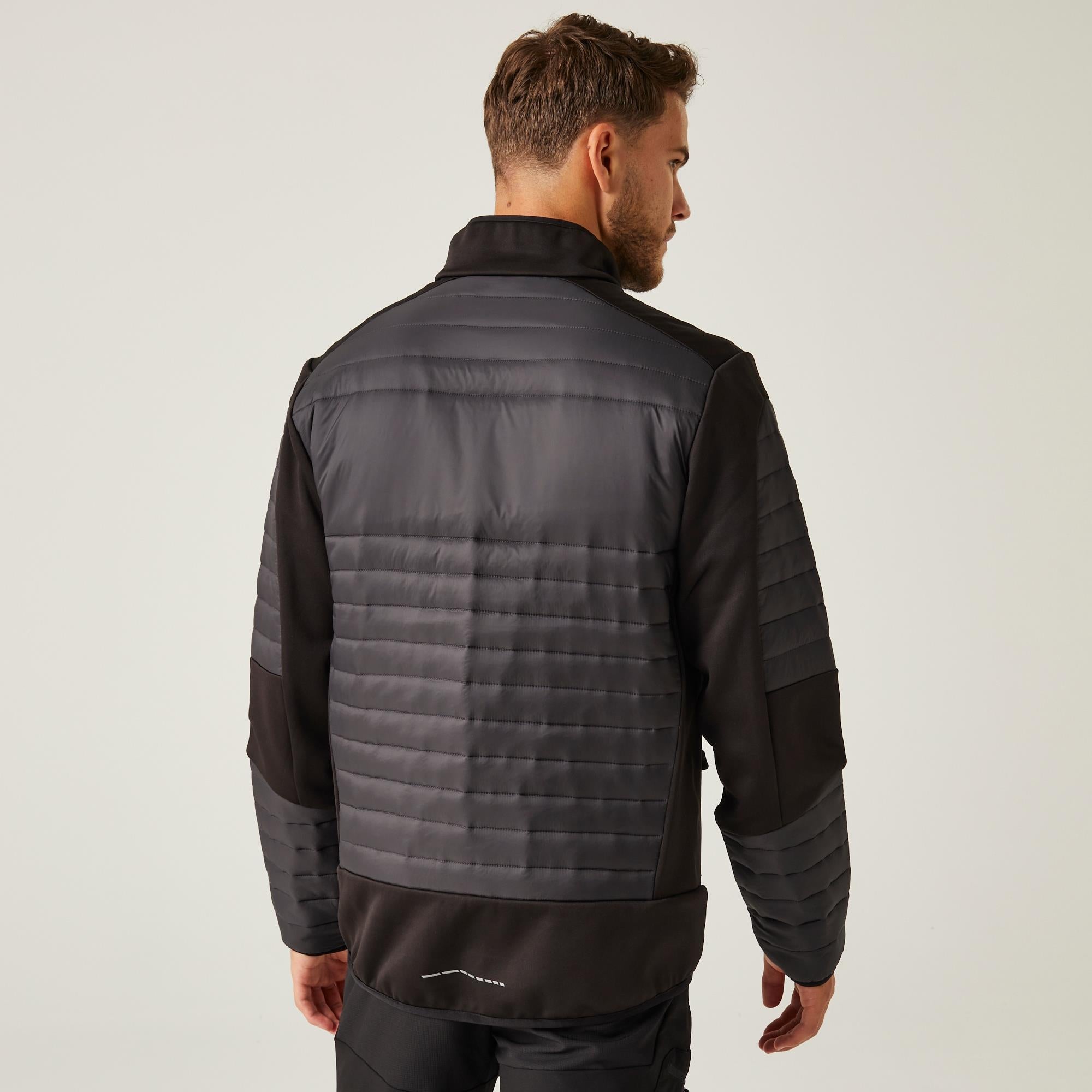 Regatta E-Volve ash/black unisex stretch thermal insulated jacket #TRA563