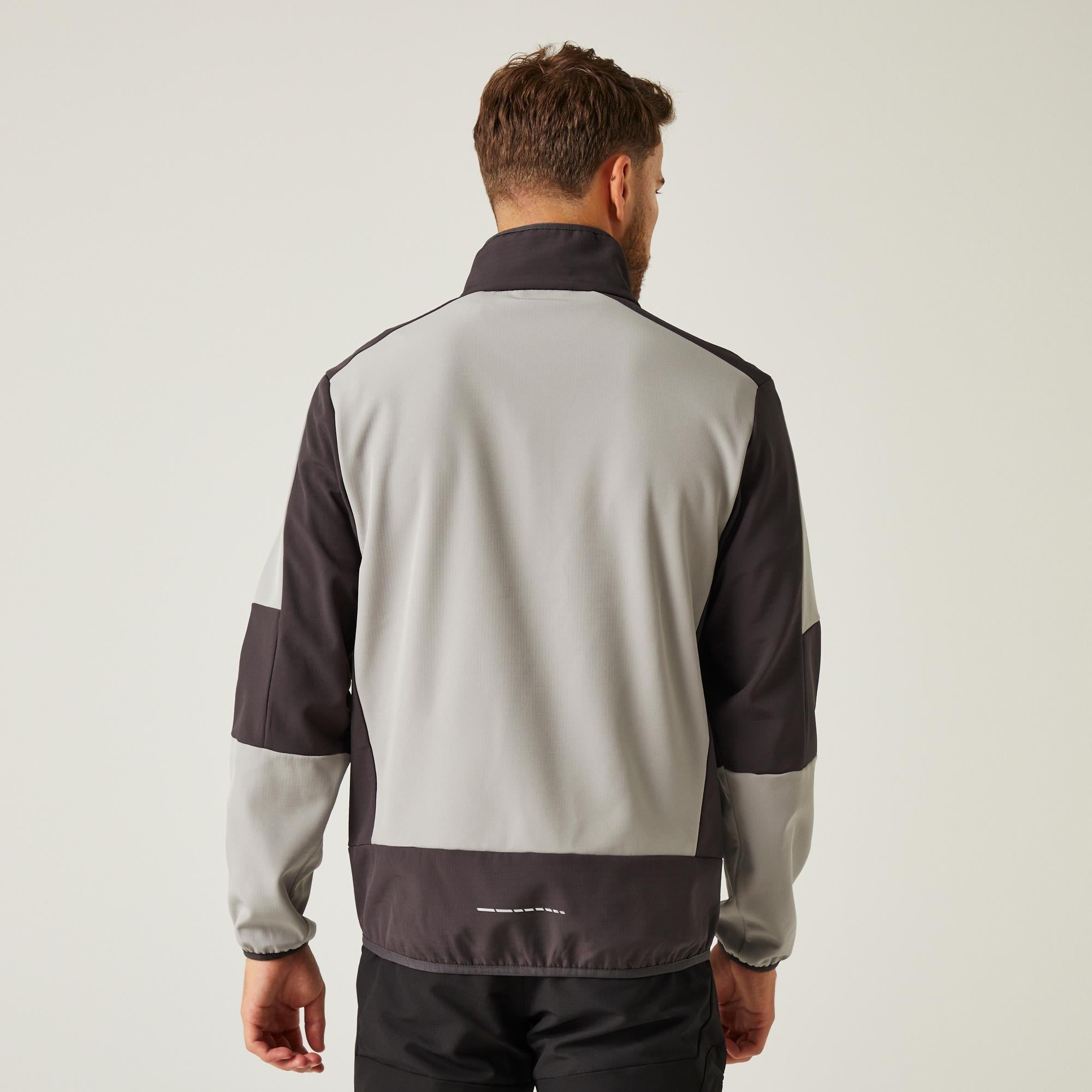 Regatta E-Volve mineral grey/ash unisex warm-backed softshell jacket #TRA753