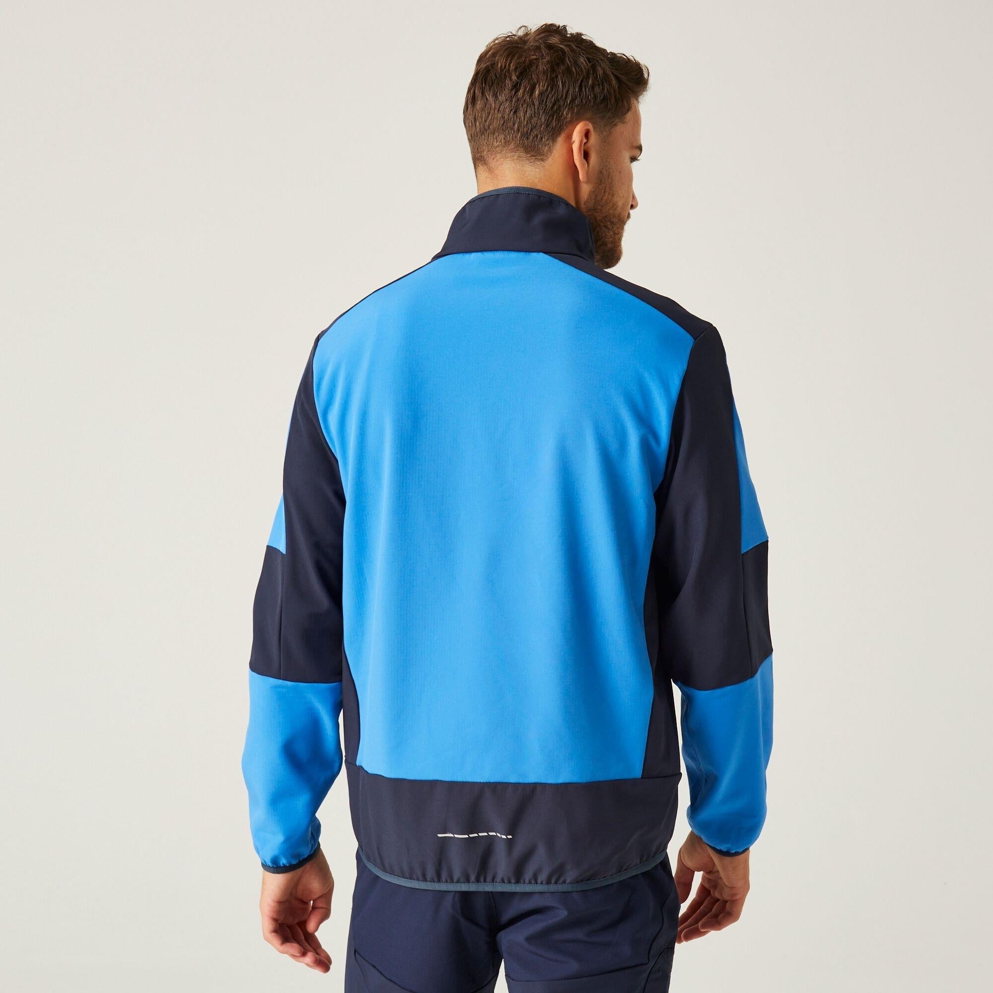 Regatta E-Volve strong blue/navy unisex warm-backed softshell jacket #TRA753