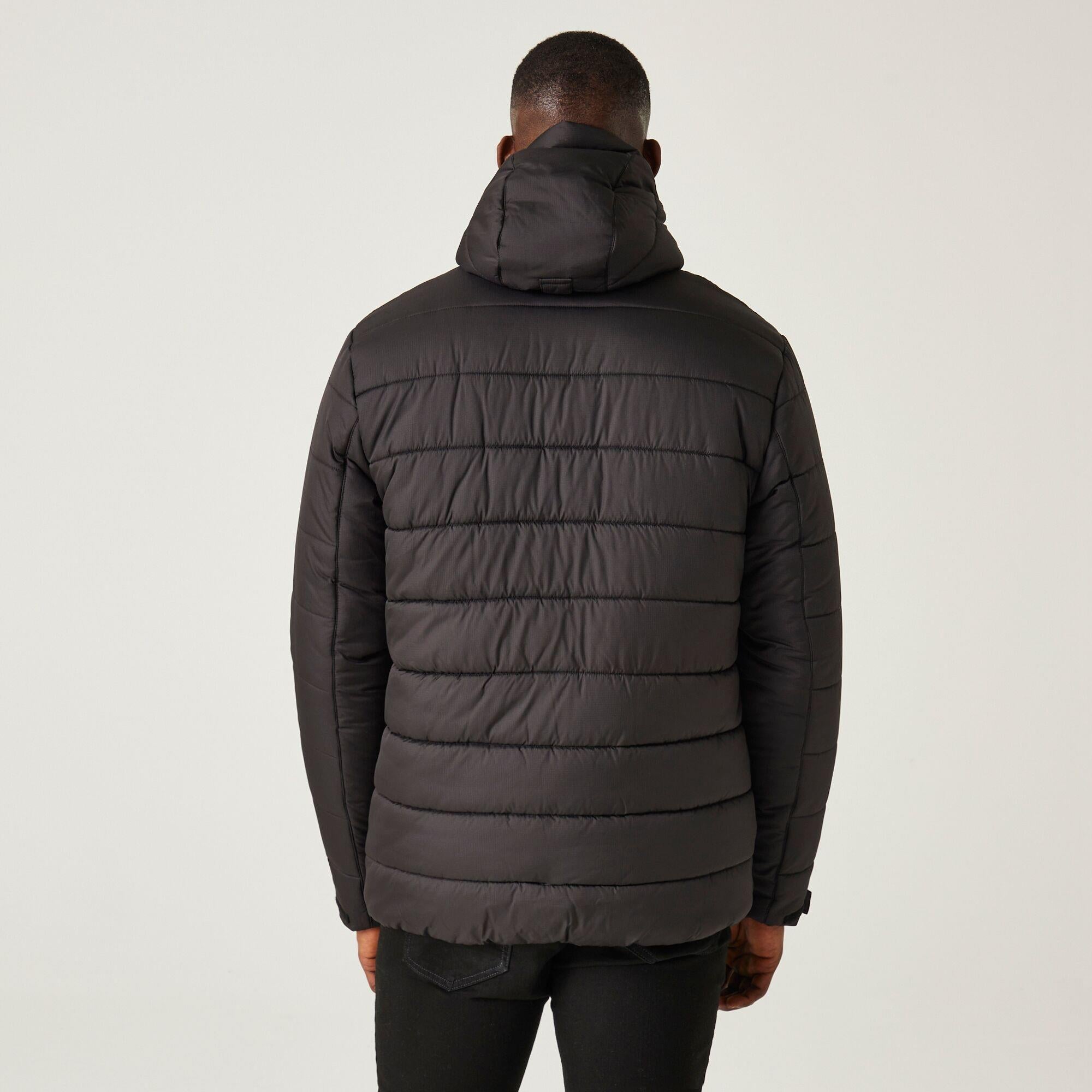 Regatta Navigate black/orange men's Ripstop thermal insulated jacket #TRA241