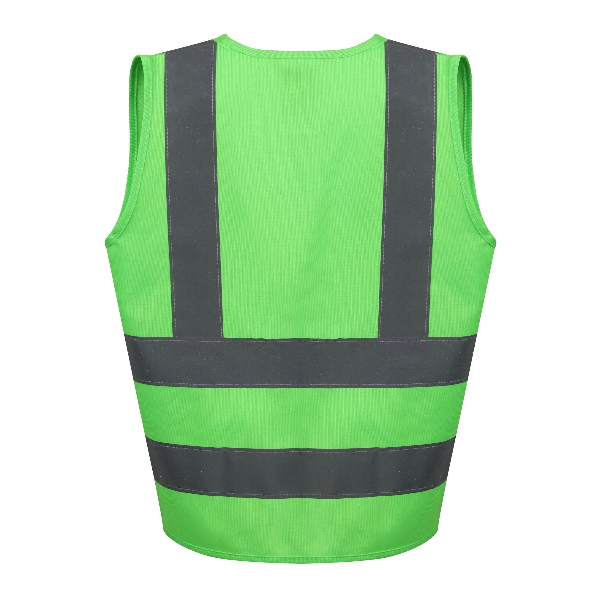 Regatta Junior fluorescent green hi-vis reflective kid's vest #TRS250