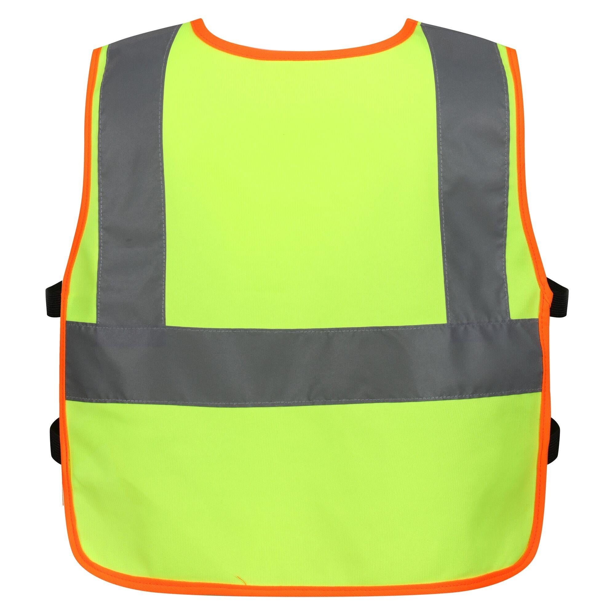 Regatta Junior fluorescent yellow hi-vis reflective kid's tabard #TRS260