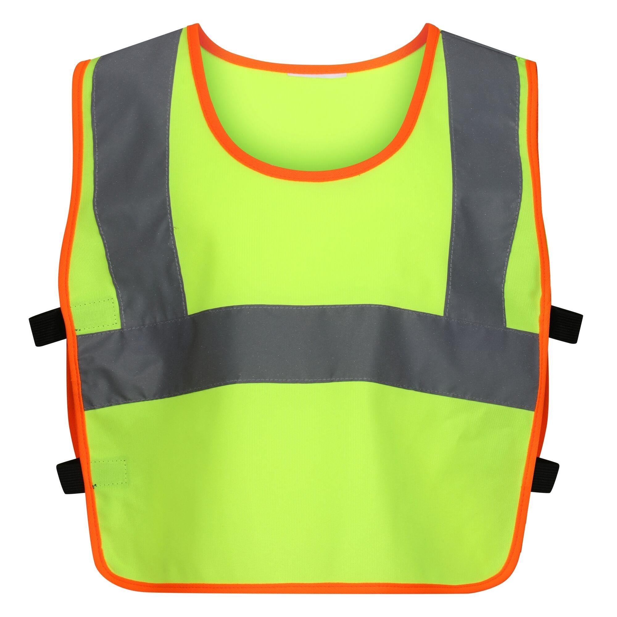 Regatta Junior fluorescent yellow hi-vis reflective kid's tabard #TRS260