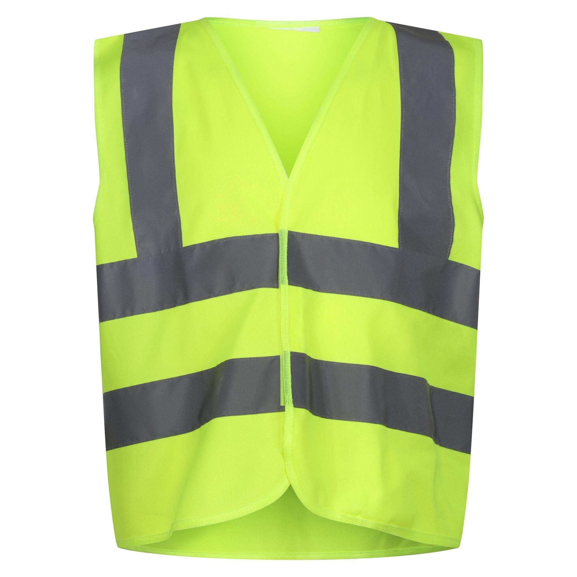 Regatta Junior fluorescent yellow hi-vis reflective kid's vest #TRS250