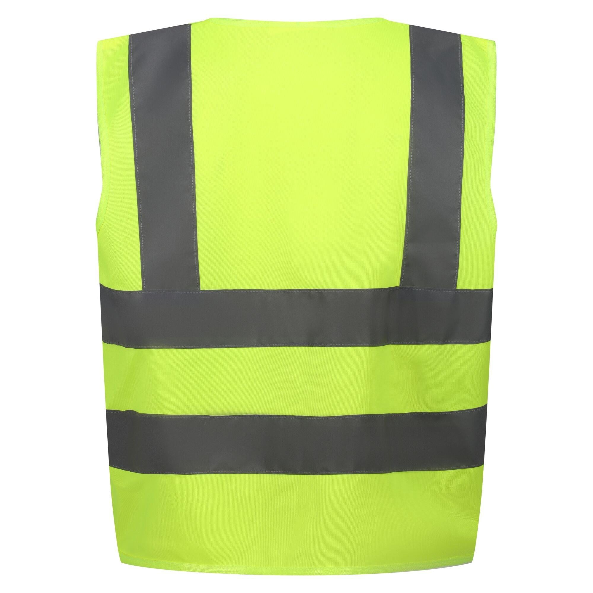 Regatta Junior fluorescent yellow hi-vis reflective kid's vest #TRS250