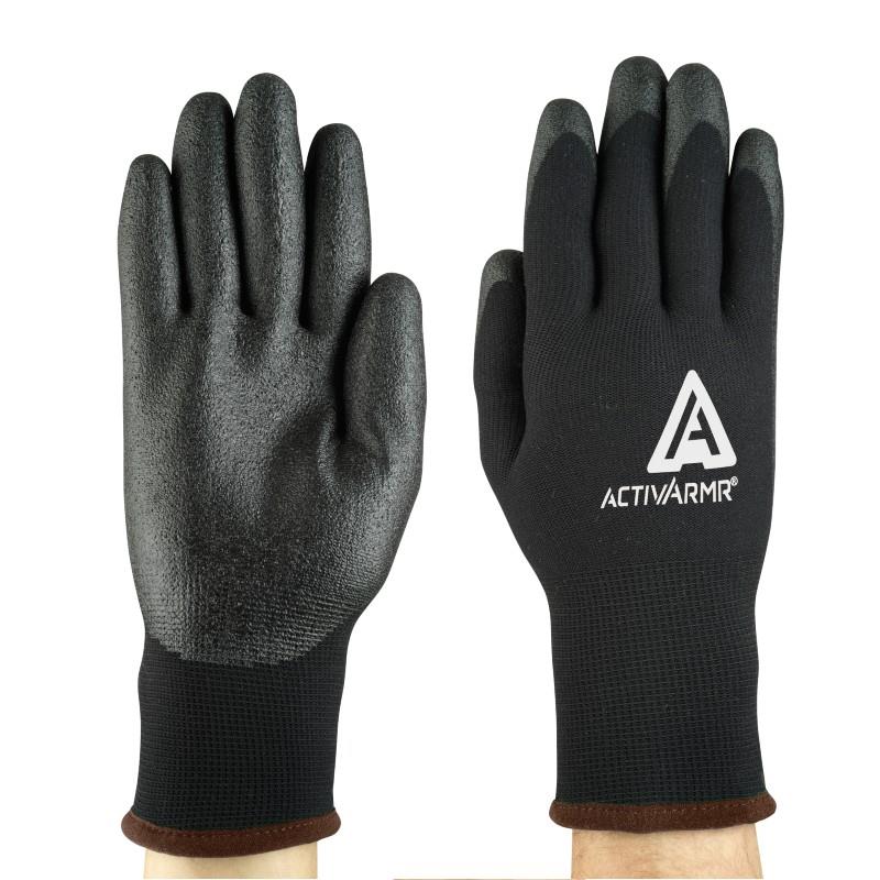 Ansell ActivArmr black cold-conditions grip glove (pair) #97-631