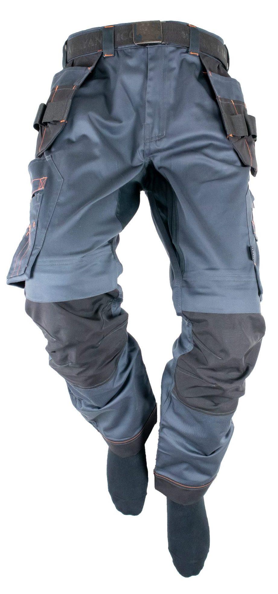 Unbreakable Reflex Pro stretch polycotton holster grey work trouser #U225