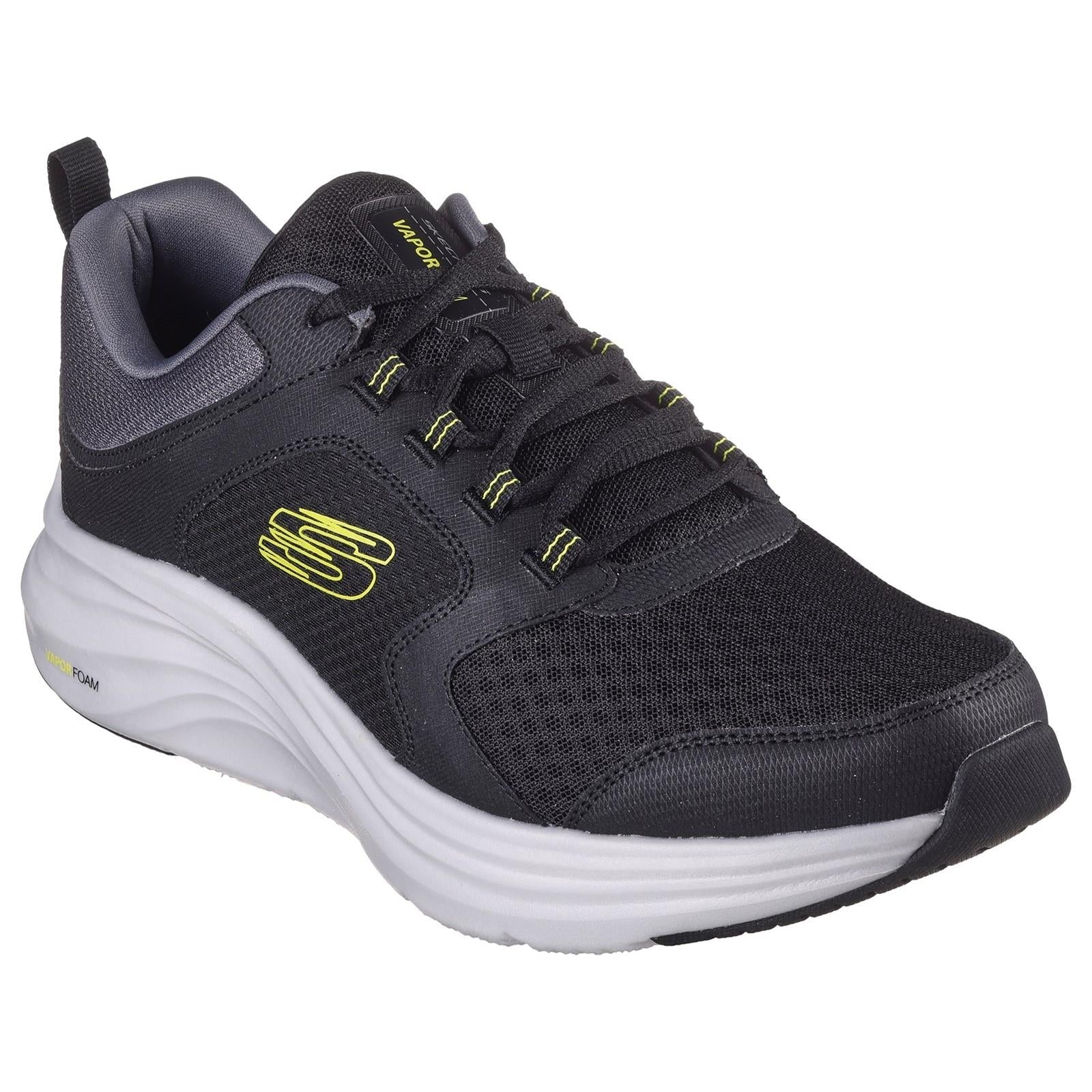 Skechers Vapor Foam men's black memory-foam lace-up trainer #SK232628
