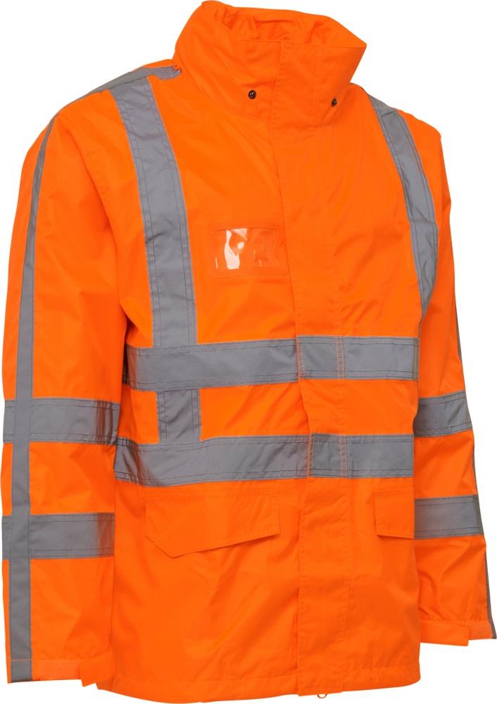 Elka Visible Xtreme high-visibility waterproof breathable rain jacket #086005R