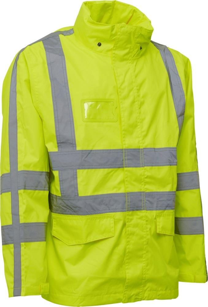 Elka Visible Xtreme high-visibility waterproof breathable rain jacket #086005R