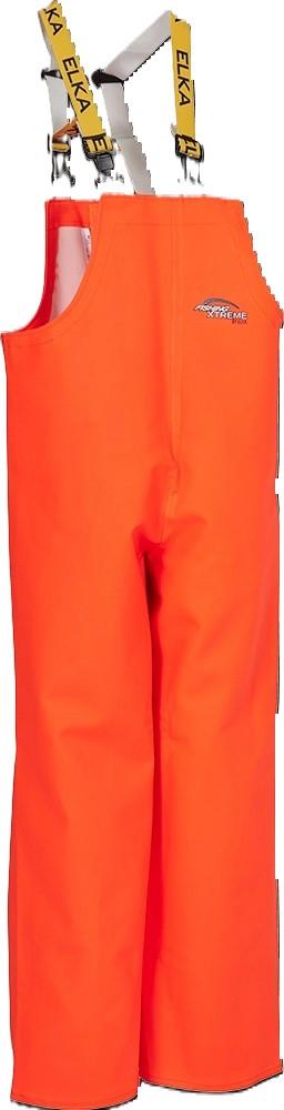 Elka Fishing Xtreme fluorescent orange waterproof bib & brace #177301