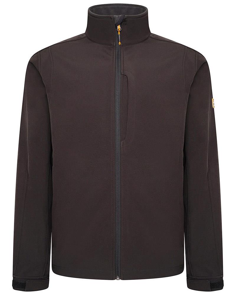 JCB Trade black men's work soft-shell jacket #D+MM