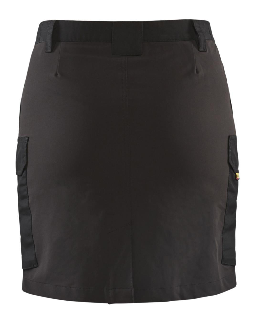 Blaklader black stretch polycotton women's service skirt with integral shorts #7148