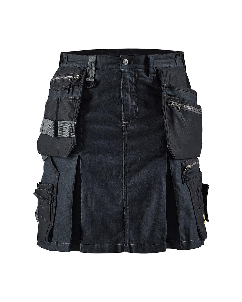 Blaklader navy/black stretch polycotton women's Trade skirt with integral shorts #7180